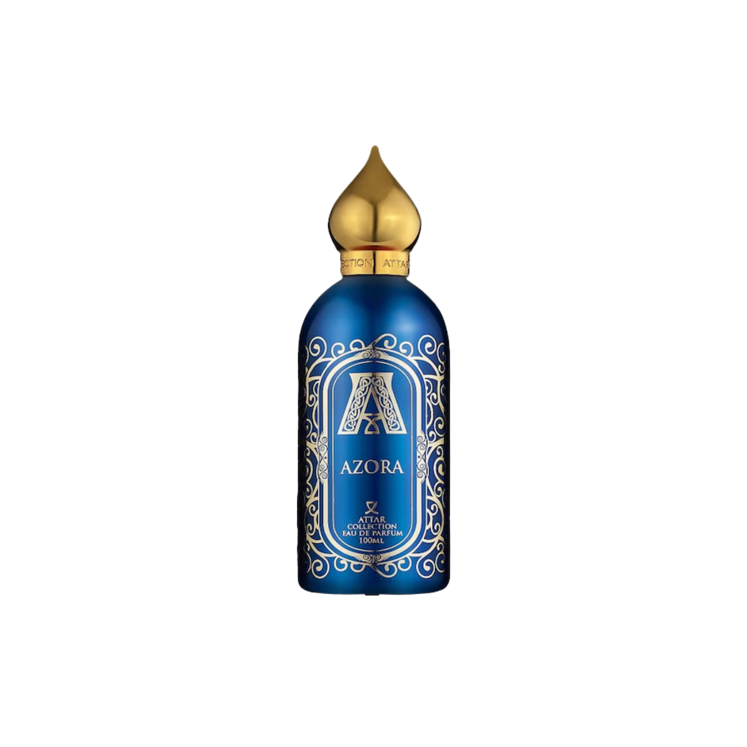 Attar Collection Azora Eau de Parfum 100 ml – fruchtig-blumiger Duft im hellblauen Flakon.